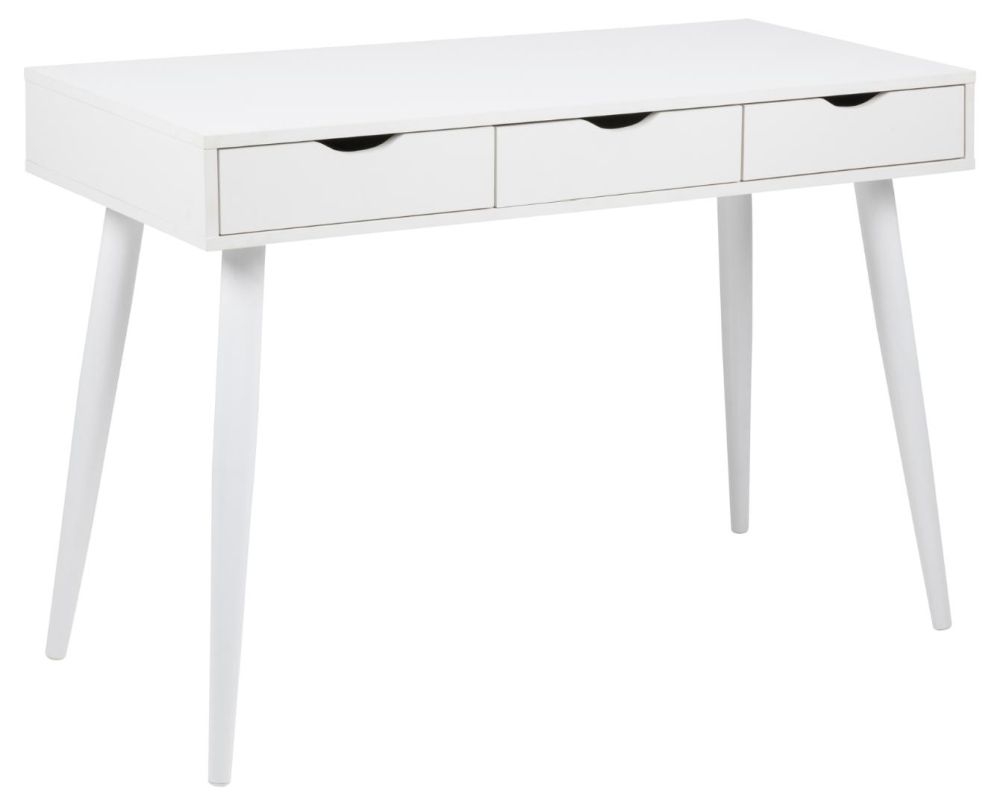 Product photograph of Nitro White 3 Drawer Office Desk from Choice Furniture Superstore.