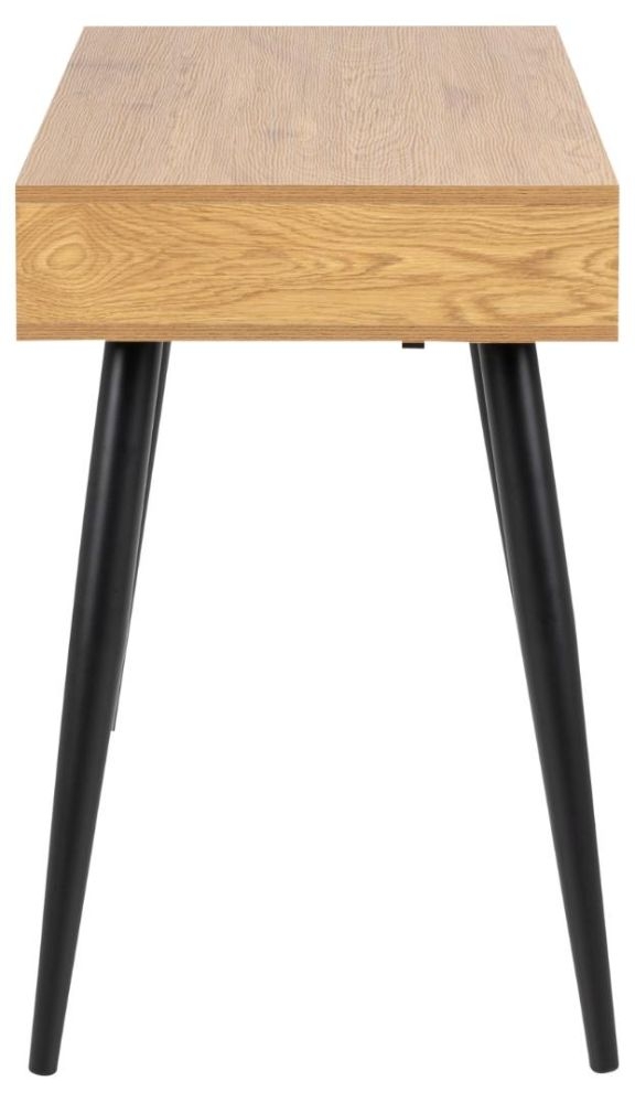 Product photograph of Nitro Oak And Black 3 Drawer Office Desk from Choice Furniture Superstore.