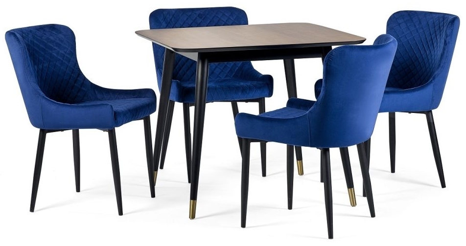 Product photograph of Findlay Walnut 2 Seater Square Dining Table from Choice Furniture Superstore.