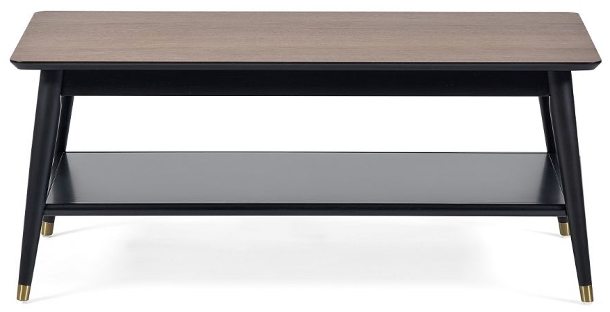 Product photograph of Findlay Walnut 110cm Coffee Table With Shelf from Choice Furniture Superstore.