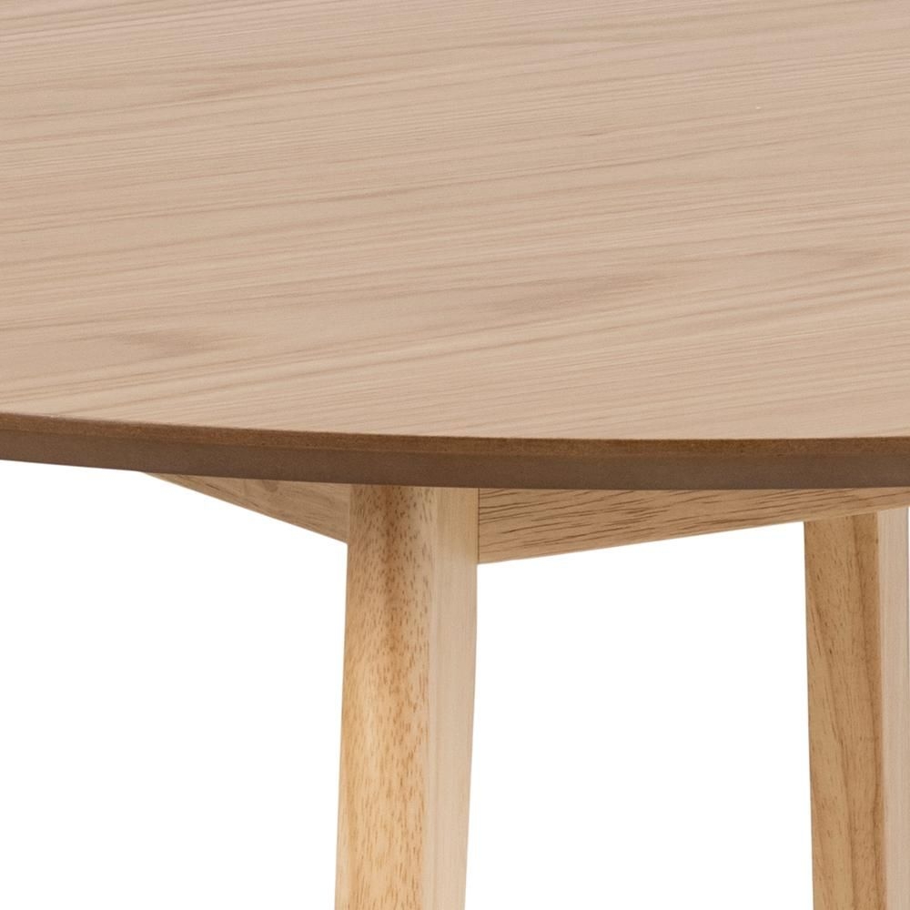 Product photograph of Reid Wooden 2 Seater Round Dining Table - Comes In Oak Veneer White And Matt Black Options from Choice Furniture Superstore.