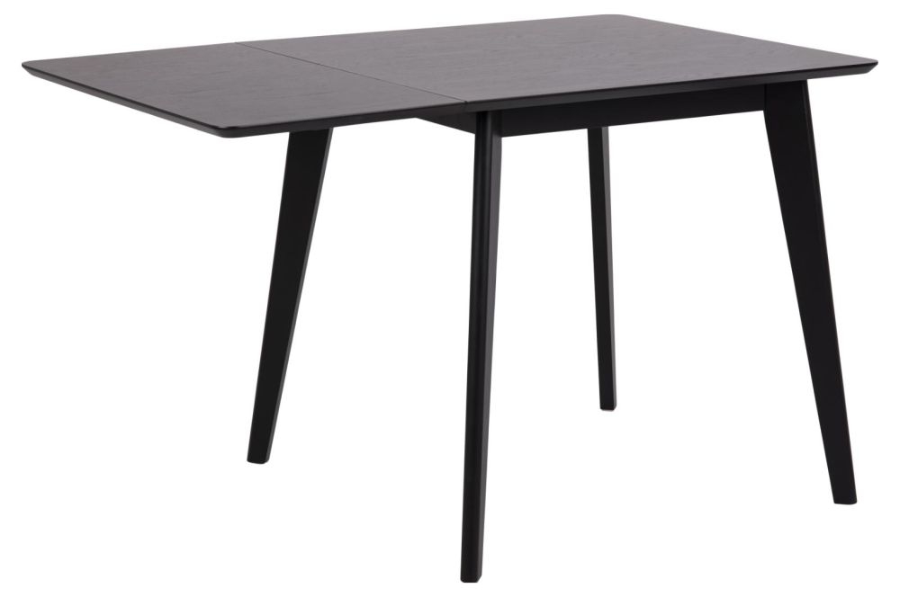 Product photograph of Reid Black Drop Leaf 2-4 Seater Dining Table from Choice Furniture Superstore.