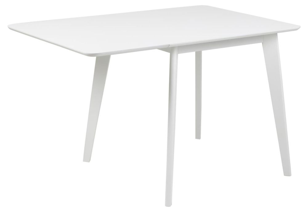 Product photograph of Reid White Drop Leaf 2-4 Seater Dining Table from Choice Furniture Superstore.