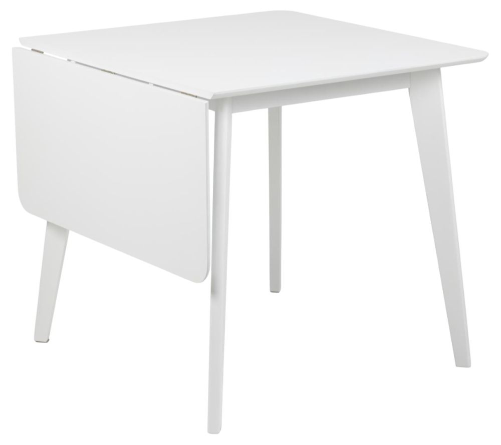 Product photograph of Reid White Drop Leaf 2-4 Seater Dining Table from Choice Furniture Superstore.