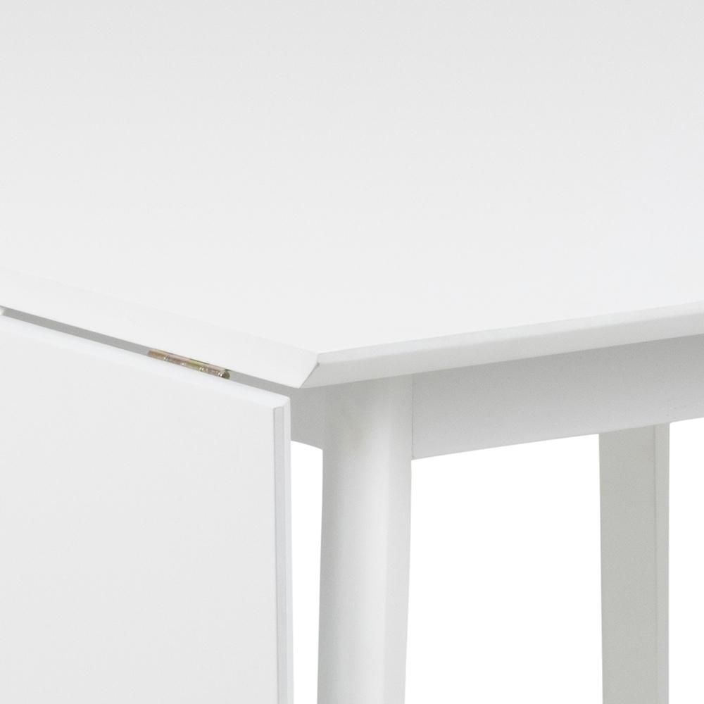 Product photograph of Reid White Drop Leaf 2-4 Seater Dining Table from Choice Furniture Superstore.