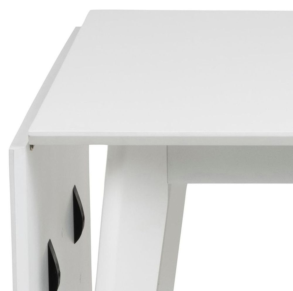 Product photograph of Reid White Drop Leaf 2-4 Seater Dining Table from Choice Furniture Superstore.