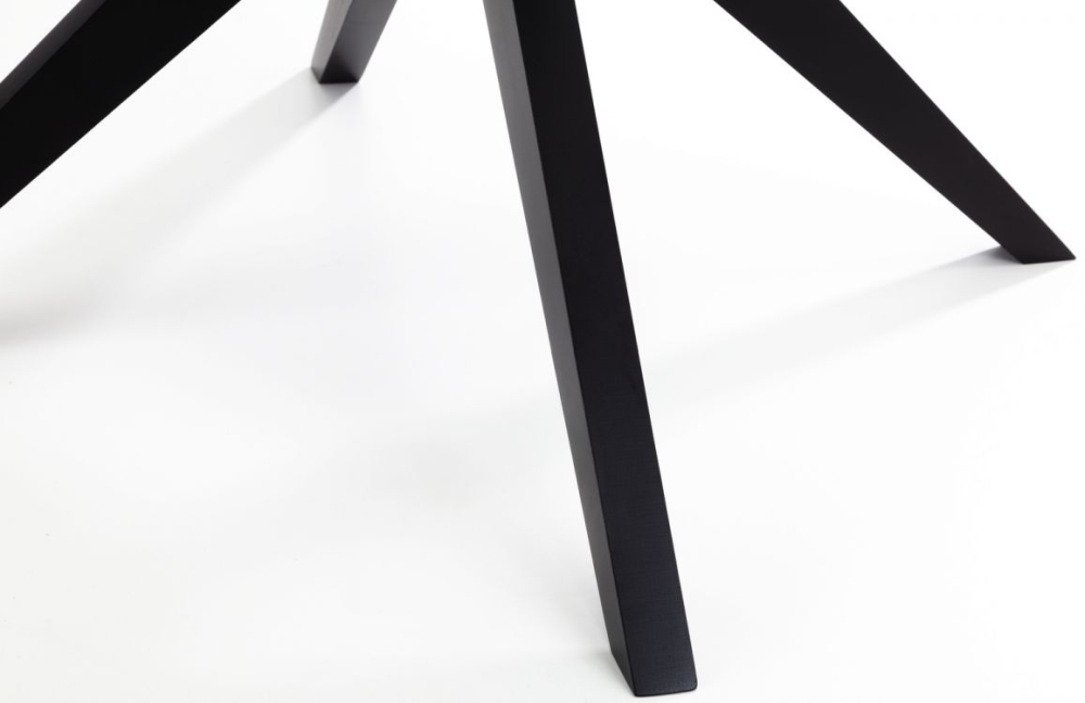 Product photograph of Hayden Black Lacquered Round Dining Table - 4 Seater from Choice Furniture Superstore.