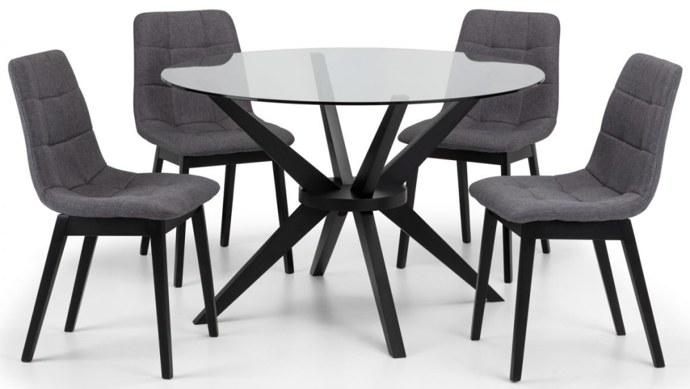 Product photograph of Hayden Panelled Grey Dining Chairs Sold In Pairs from Choice Furniture Superstore.