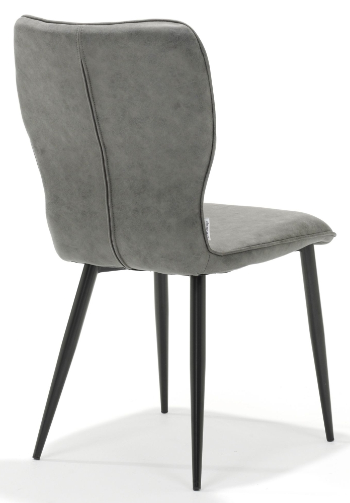 Product photograph of Miller Soft Steel Fabric Dining Chair Set Of 4 from Choice Furniture Superstore.