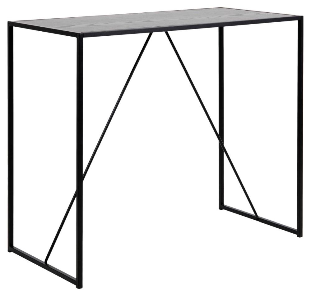 Product photograph of Salvo Black Wooden Bar Table from Choice Furniture Superstore.