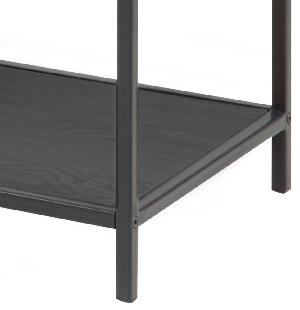 Product photograph of Salvo Black High Open Shelving Unit from Choice Furniture Superstore.