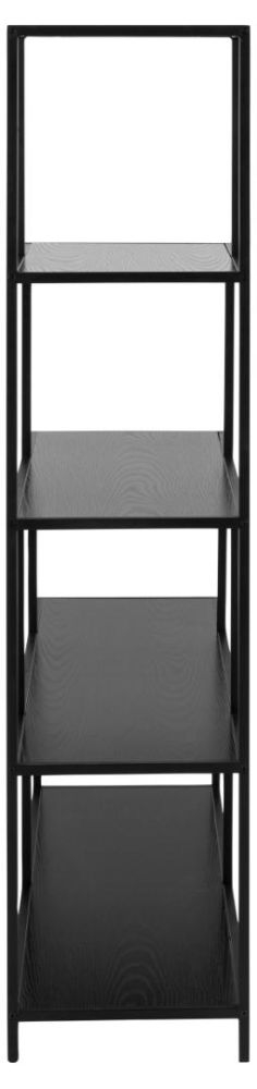 Product photograph of Salvo Black Large Open Shelving Unit from Choice Furniture Superstore.