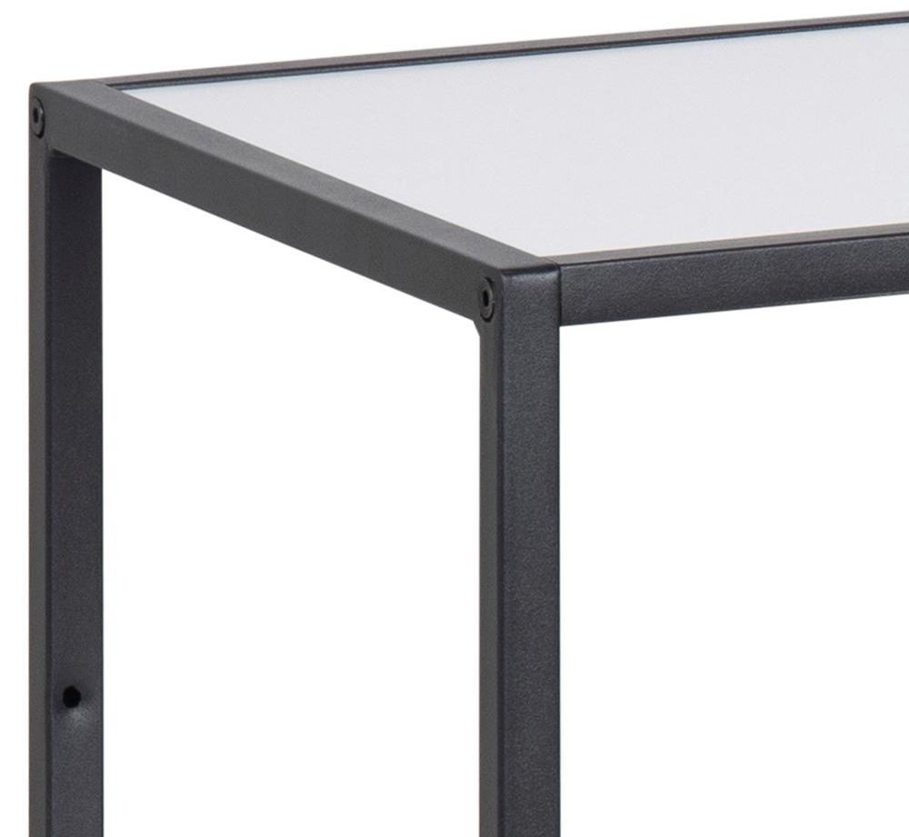 Product photograph of Salvo White And Black Multi Open Shelving Unit from Choice Furniture Superstore.