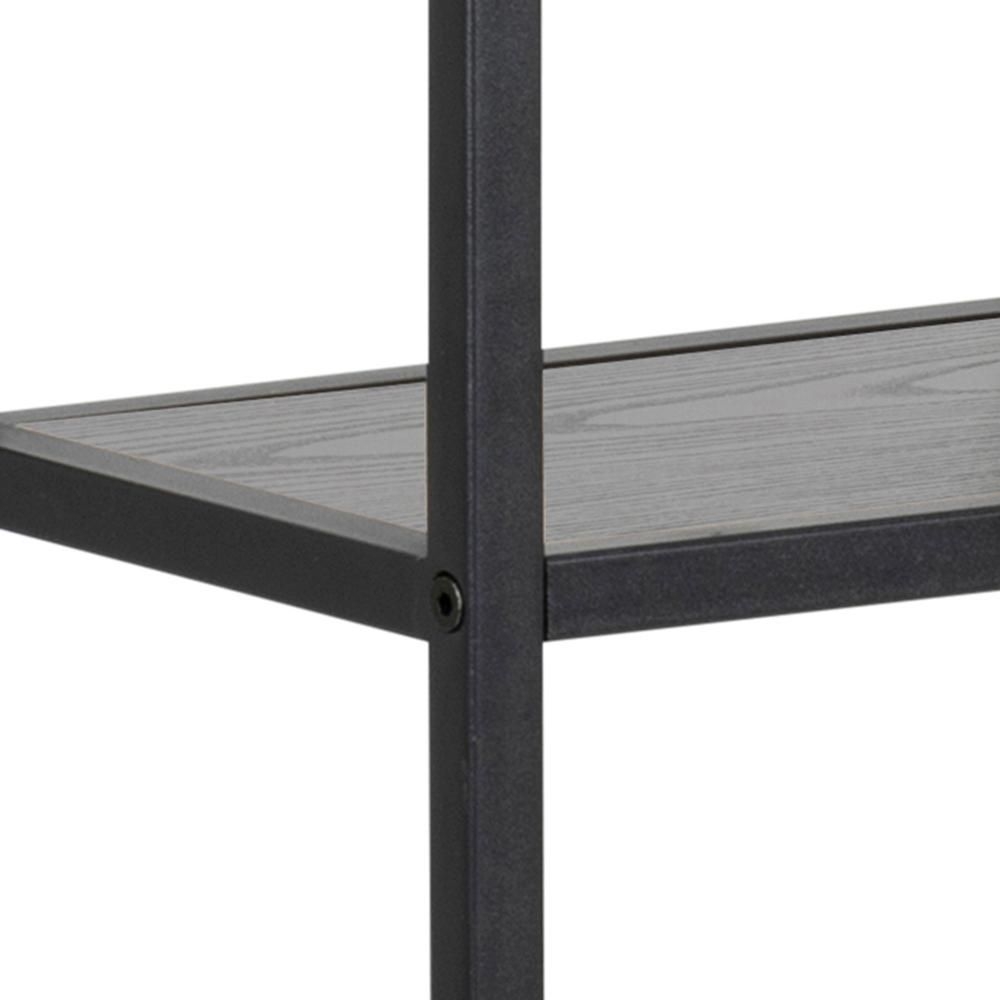 Product photograph of Salvo Black Wall Rack from Choice Furniture Superstore.