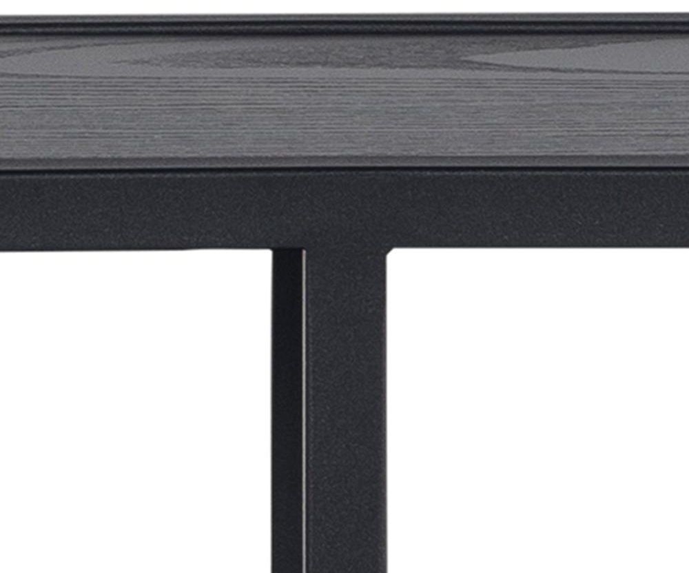 Product photograph of Salvo Black Octagonal Wall Rack from Choice Furniture Superstore.