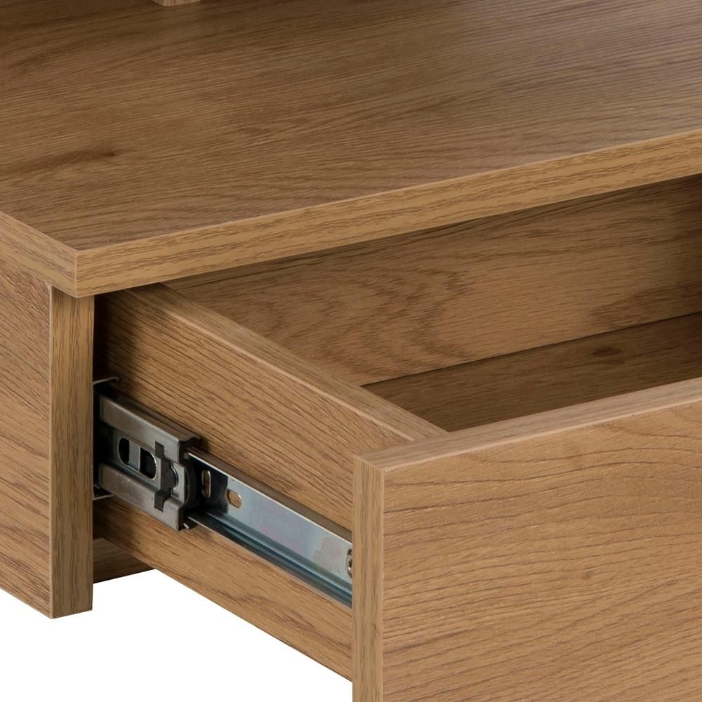 Product photograph of Aynor Oak 1 Drawer Floating Bedside Cabinet from Choice Furniture Superstore.