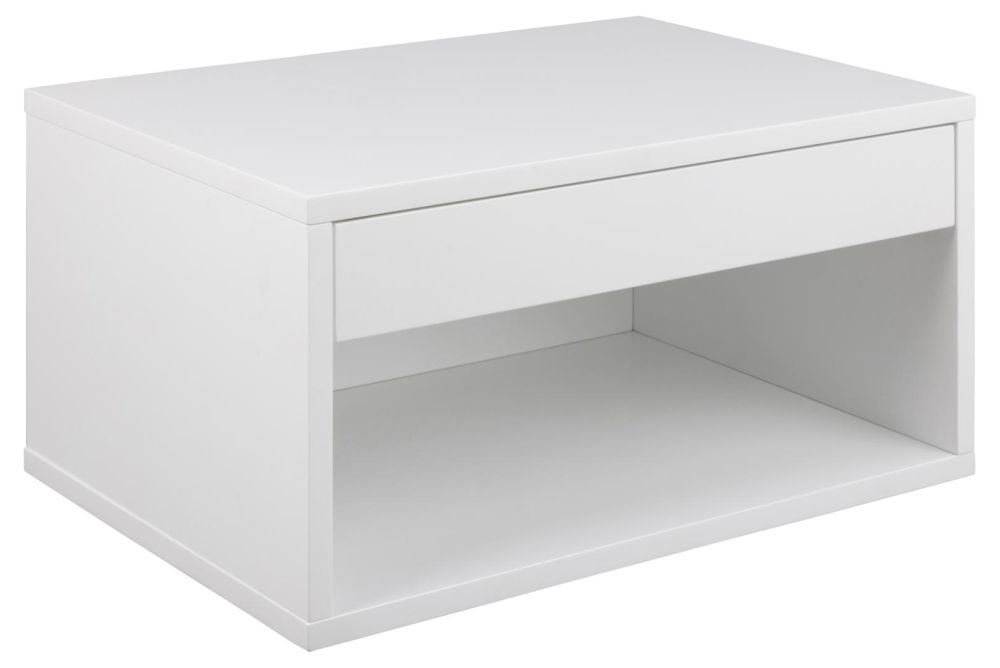 Product photograph of Cale 1 Drawer Hanging Bedside Cabinet from Choice Furniture Superstore.