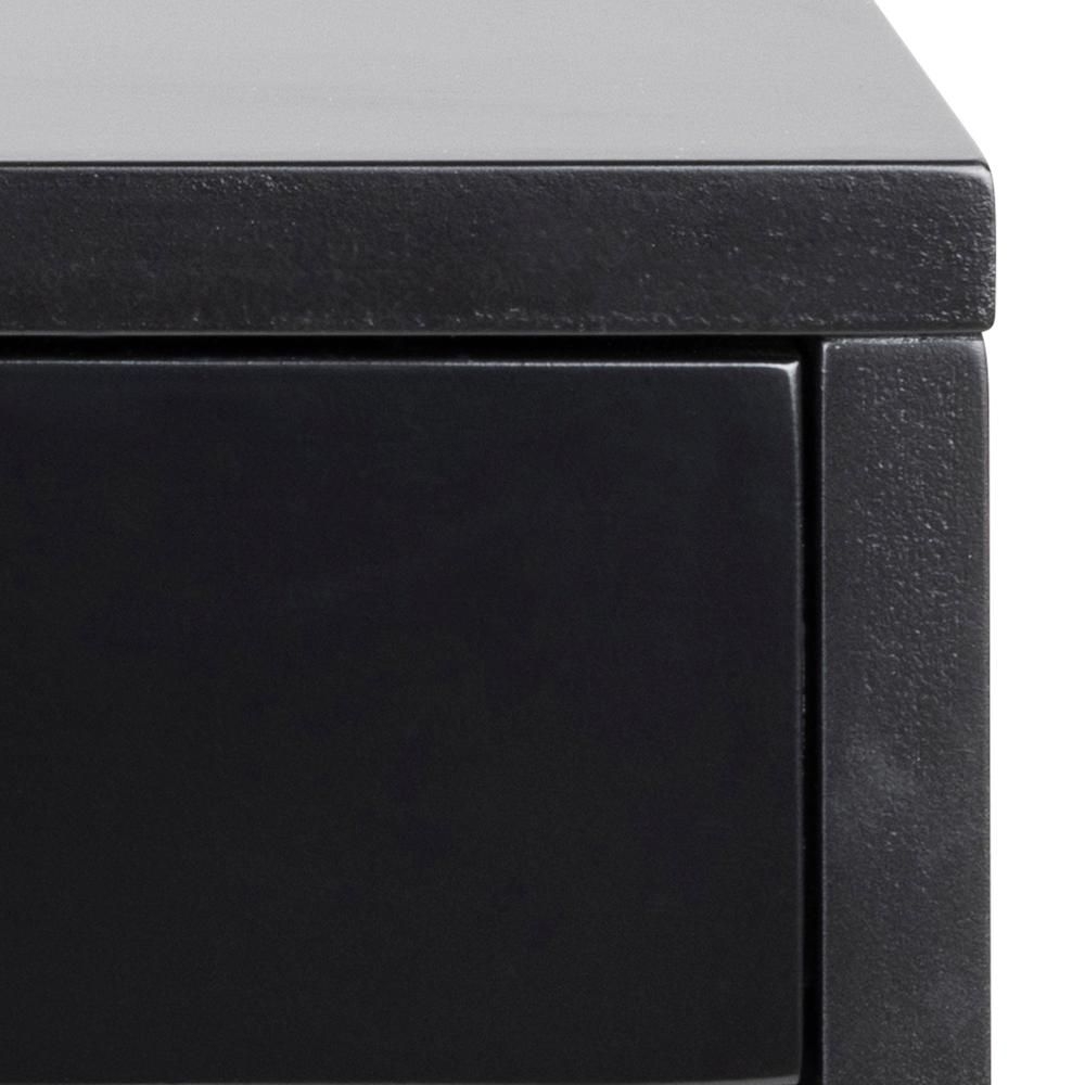 Product photograph of Cale Black 1 Drawer Hanging Bedside Cabinet from Choice Furniture Superstore.