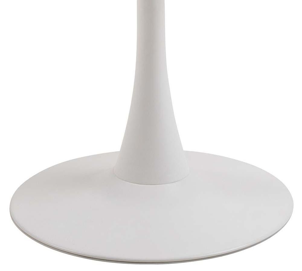 Product photograph of Miles Ceramic Round Pedestal 2 Seater Dining Table - Comes In White And Black Options from Choice Furniture Superstore.