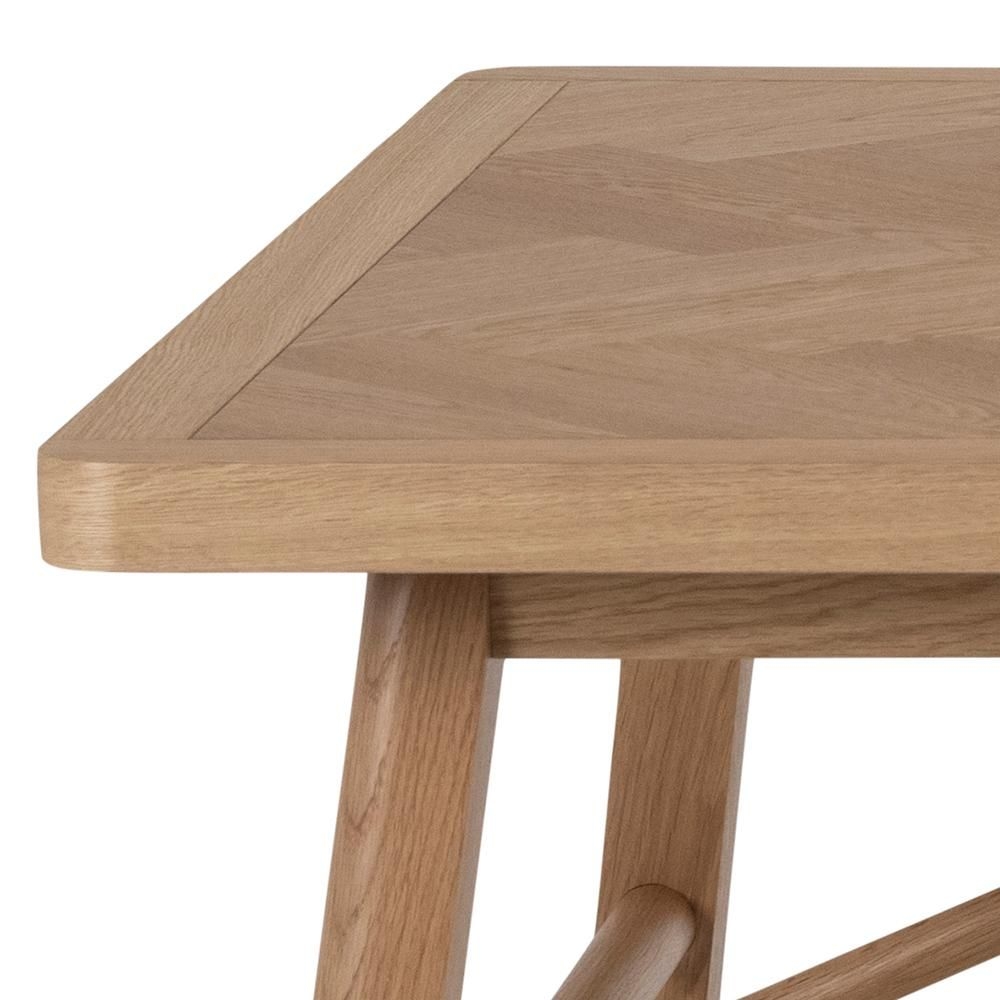 Product photograph of Gilmer Oak 8 Seater Dining Table from Choice Furniture Superstore.