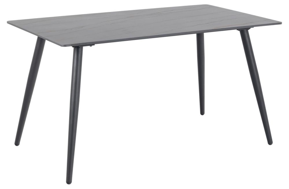 Product photograph of Woburn Black 4 Seater Dining Table from Choice Furniture Superstore.