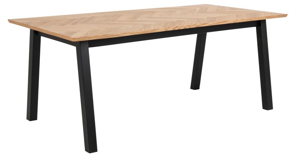 Product photograph of Belleair Oak Dining Table - 6 Seater from Choice Furniture Superstore.
