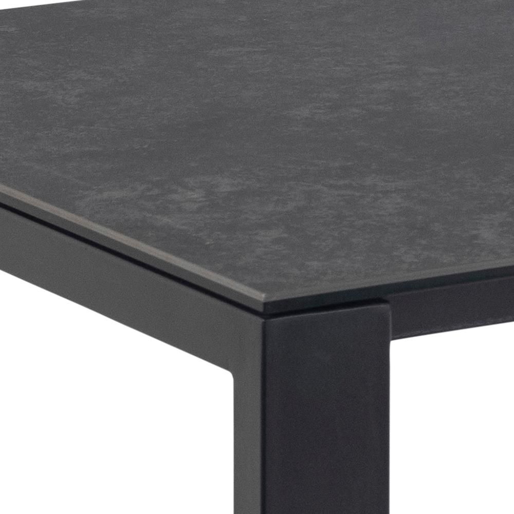 Product photograph of Blevins Black Fairbanks Ceramic Top Dining Table - 8 Seater from Choice Furniture Superstore.