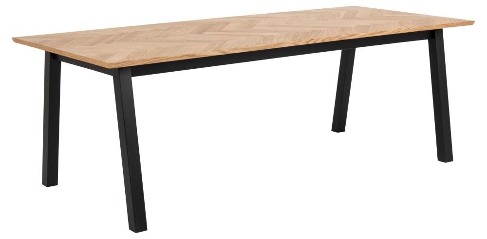 Product photograph of Belleair Oak Dining Table - 8 Seater from Choice Furniture Superstore.