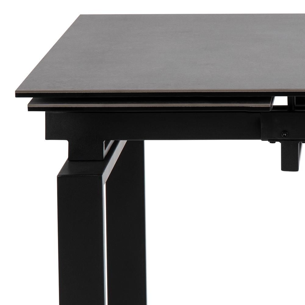 Product photograph of Hauser Black Ceramic 4-8 Seater Extending Dining Table from Choice Furniture Superstore.