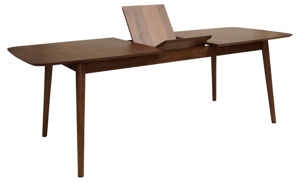 Product photograph of Macy Walnut 6-8 Seater Extending Dining Table from Choice Furniture Superstore.