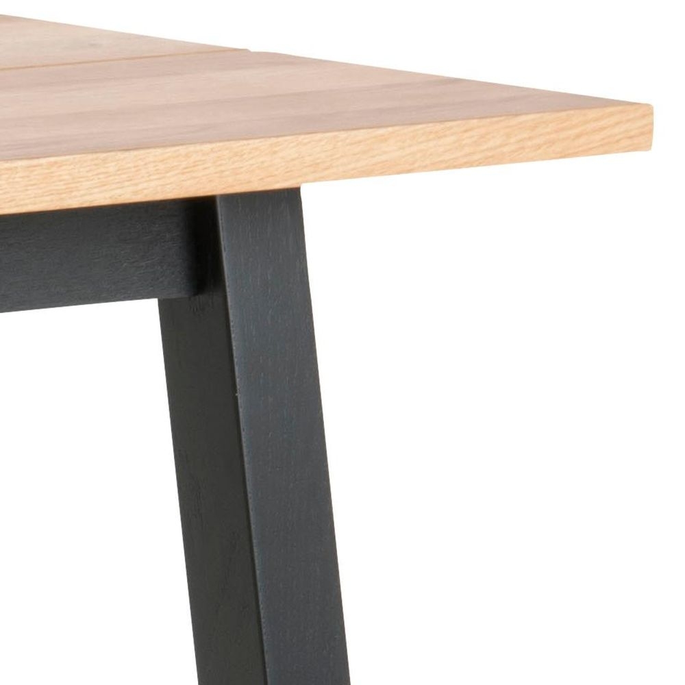 Product photograph of Cayce Oak And Black Bar Table from Choice Furniture Superstore.