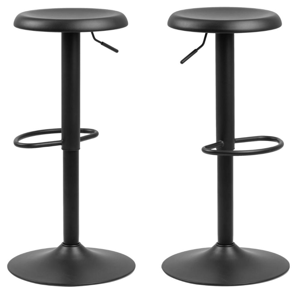 Product photograph of Filer Swivel Gas Lift Round Bar Stool - Sold In Pairs from Choice Furniture Superstore.