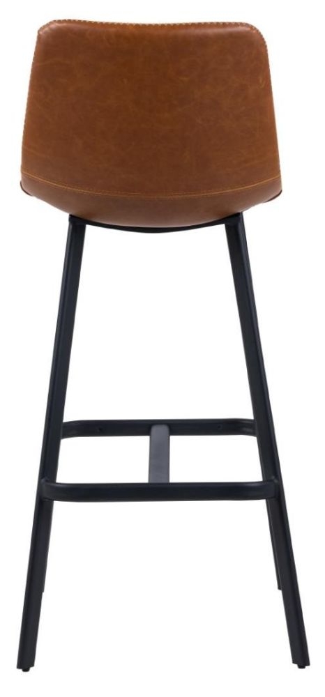 Product photograph of 2 X Ingenio Tan Faux Leather Bar Stool from Choice Furniture Superstore.