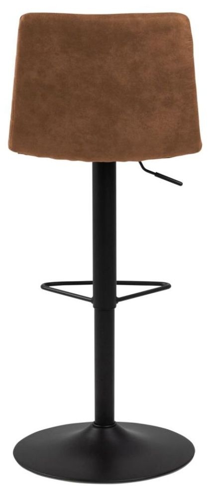 Product photograph of Set Of 2 Kiln Camel Fabric Gas Lift Bar Stool from Choice Furniture Superstore.