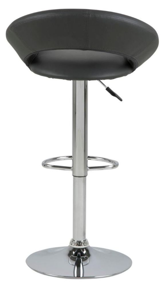 Product photograph of Pinole Faux Leather And Chrome Gas Lift Bar Stool - Sold In Pairs from Choice Furniture Superstore.