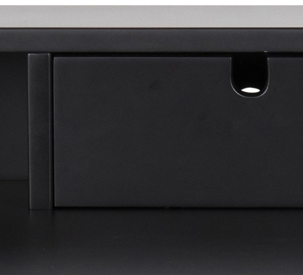 Product photograph of Ponca Black 1 Drawer Desk from Choice Furniture Superstore.