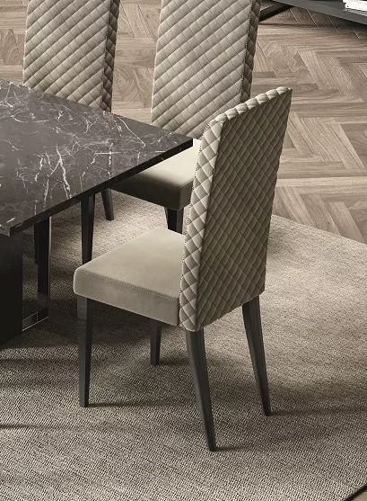 Product photograph of Set Of 2 Carvelle Italian Grey Fabric Dining Chair from Choice Furniture Superstore.