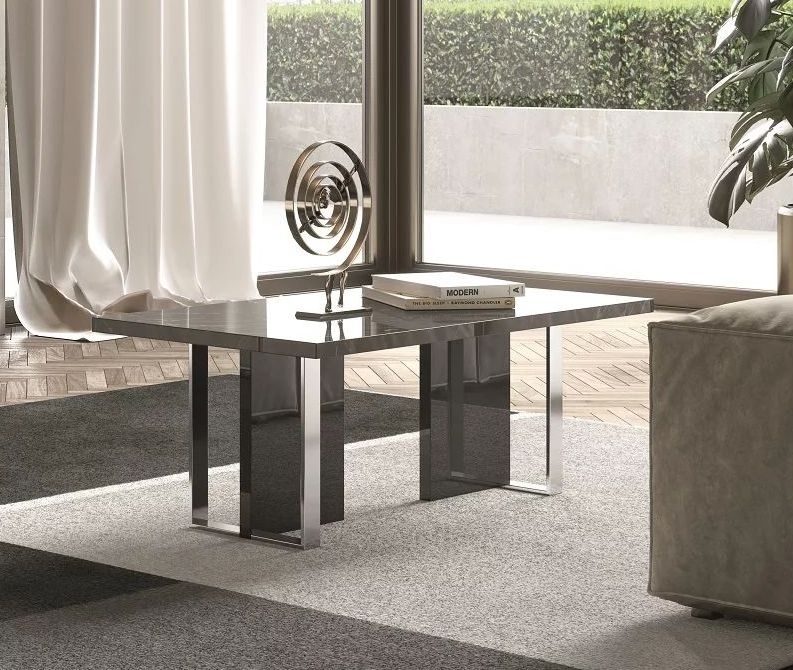 Product photograph of Carvelle Italian Dark Grey Coffee Table from Choice Furniture Superstore.