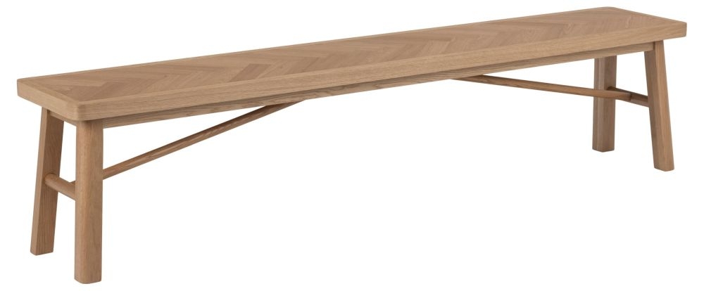 Product photograph of Galien Oak Dining Bench from Choice Furniture Superstore.