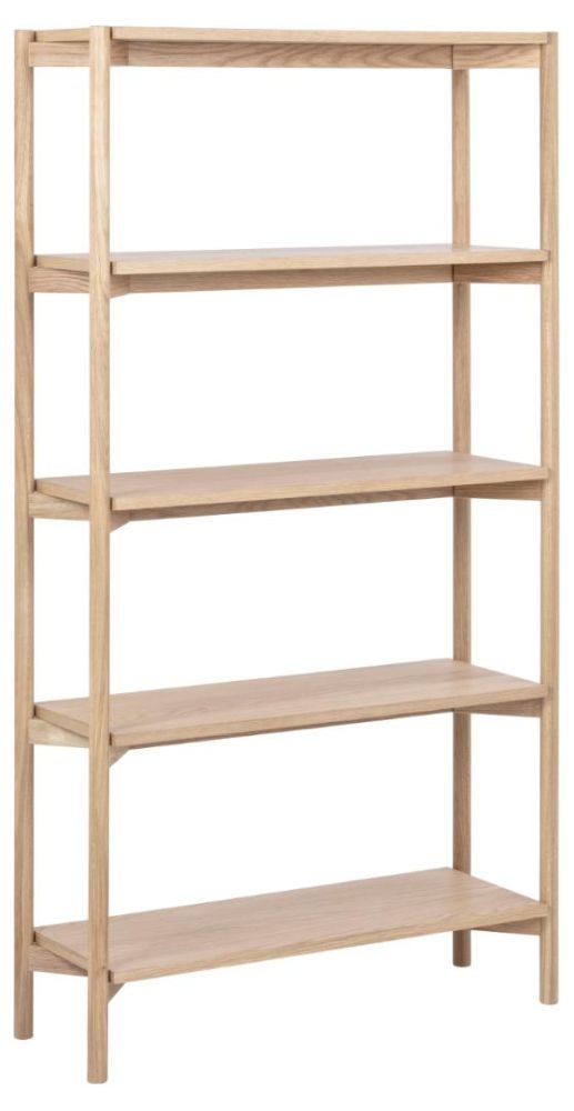 Product photograph of Bairoil White Oak Open Tall Bookcase from Choice Furniture Superstore.