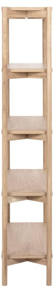 Product photograph of Bairoil White Oak Open Tall Bookcase from Choice Furniture Superstore.