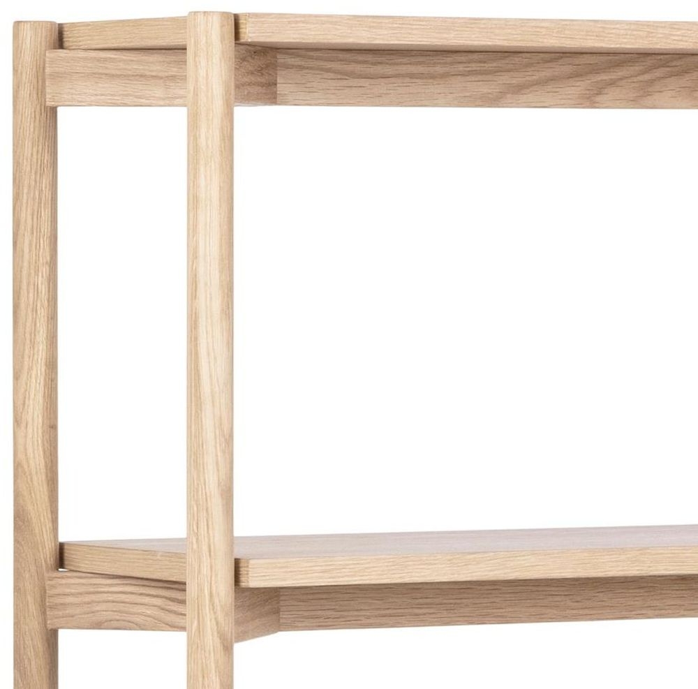 Product photograph of Bairoil White Oak Open Tall Bookcase from Choice Furniture Superstore.