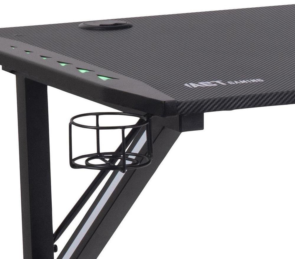 Product photograph of Nicasio Black Gaming Desk from Choice Furniture Superstore.