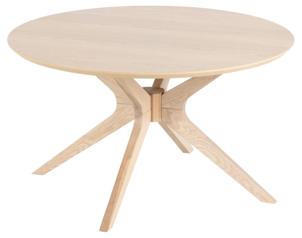 Product photograph of Declo Wooden Round Coffee Table - Comes In White And Black Options from Choice Furniture Superstore.
