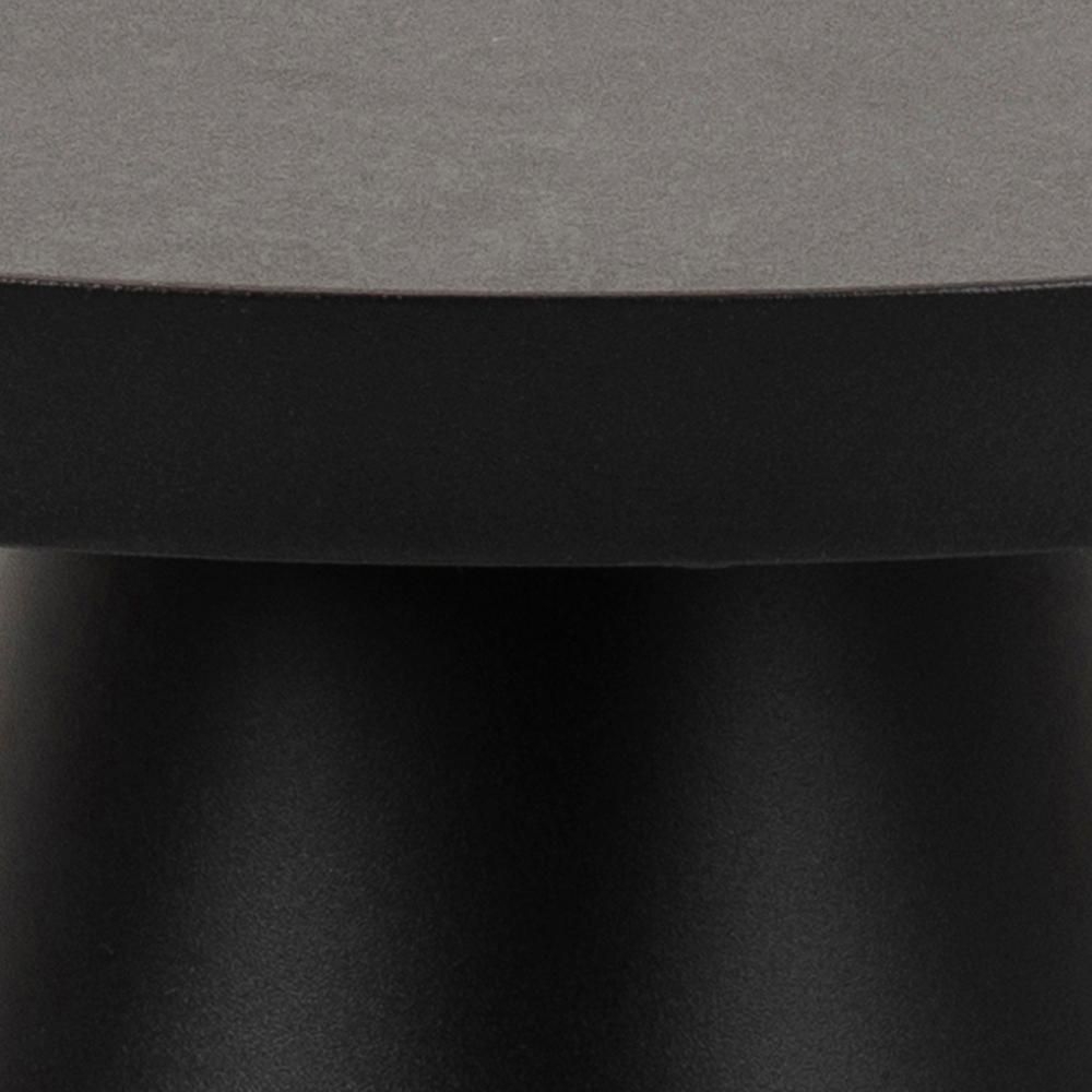 Product photograph of Solen Black Fairbanks Ceramic Top Round Side Table from Choice Furniture Superstore.