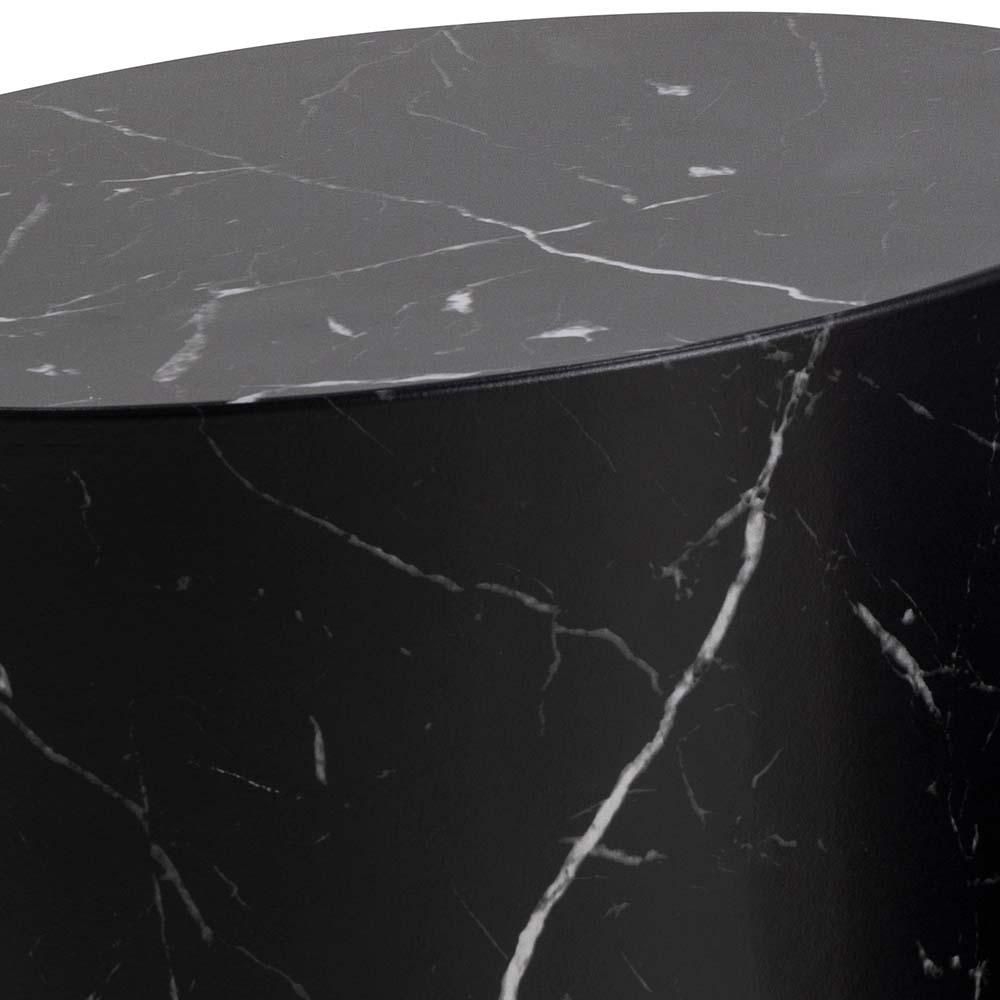 Product photograph of Motley Black Marble Effect Oval Coffee Table Set Of 2 from Choice Furniture Superstore.