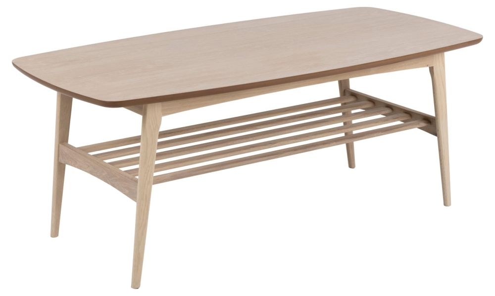 Product photograph of Wilsall Oak 120cm Coffee Table from Choice Furniture Superstore.