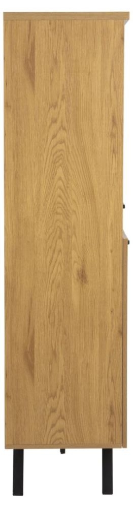 Product photograph of Mesick Oak 3 Door Hall Cabinet from Choice Furniture Superstore.