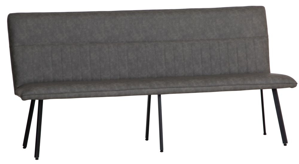 Product photograph of Faux Leather 180cm Dining Bench from Choice Furniture Superstore.