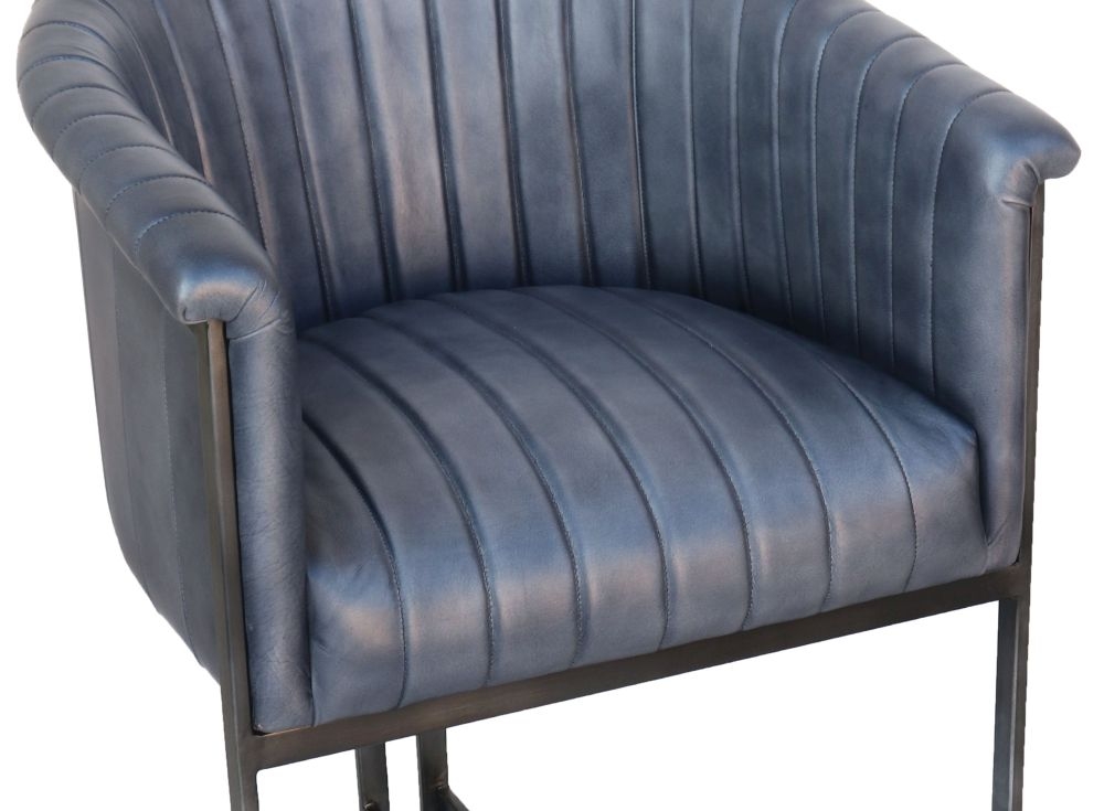 Product photograph of Bryn Leather Tub Chair Sold In Pairs from Choice Furniture Superstore.